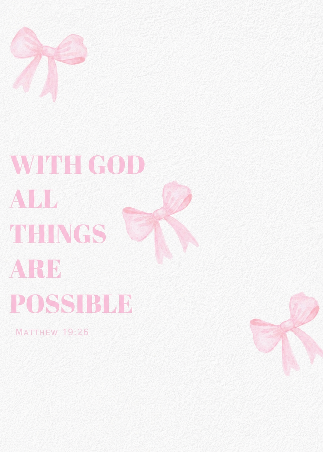 With god all things are possible kit