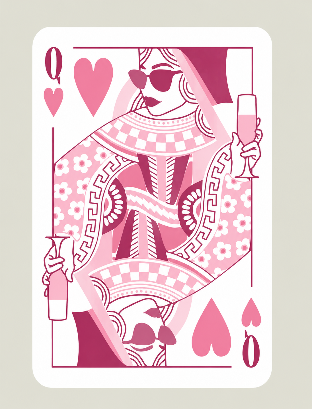 Pink martini queen card kit
