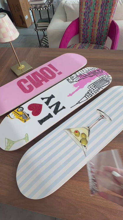 Blue Martini skateboard ❤️KIT❤️ X collab with cloud studio boards